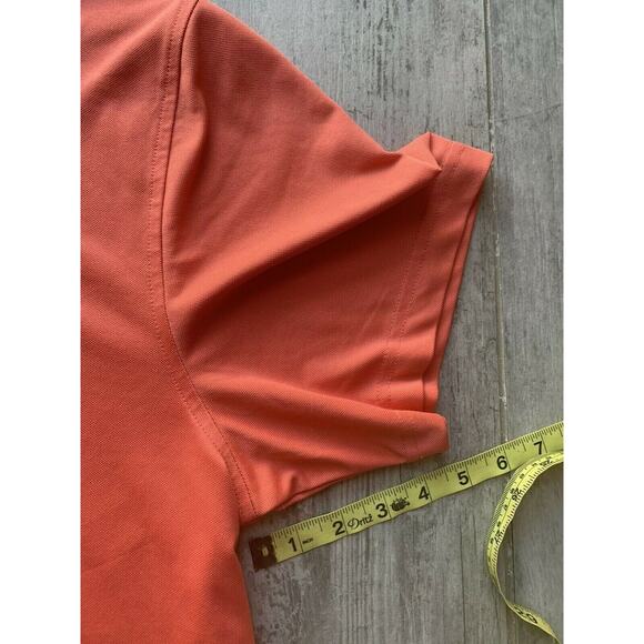 Greg Norman Tasso Elba ProTech Performance Polo Five Iron Coral Crush READ XL - Picture 10 of 11